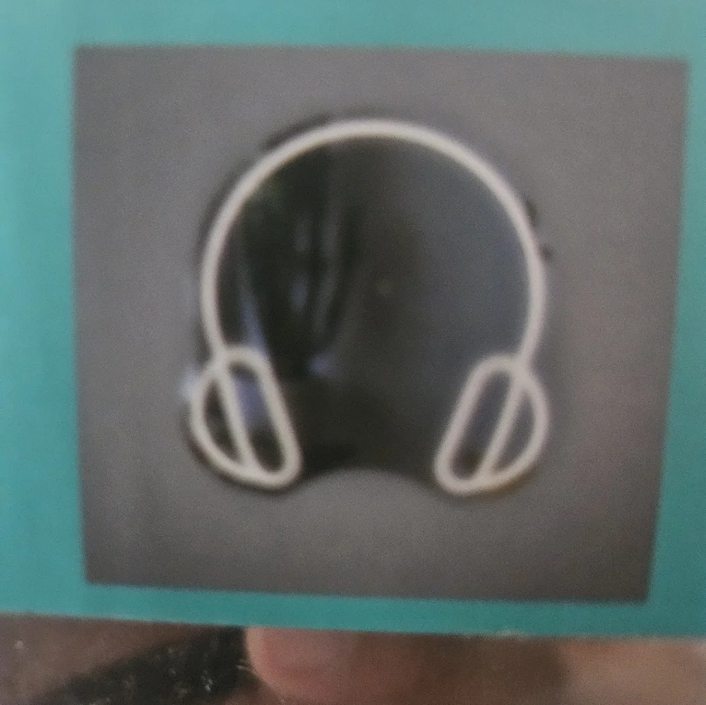 Neon Headphones Wall Light Mirror